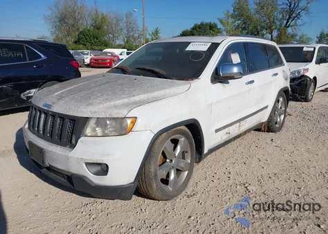 2013 Jeep Grand Cherokee Overland z USA, uszkodzony, nr VIN 1C4RJFCT7DC525316
